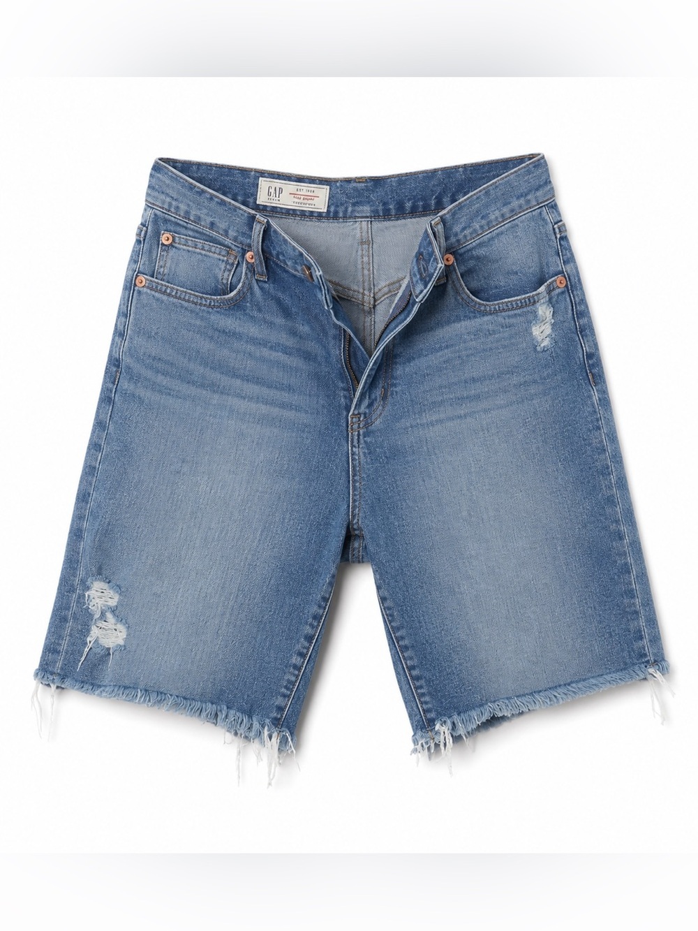 Gap Women’s Blue Distressed Denim Shorts